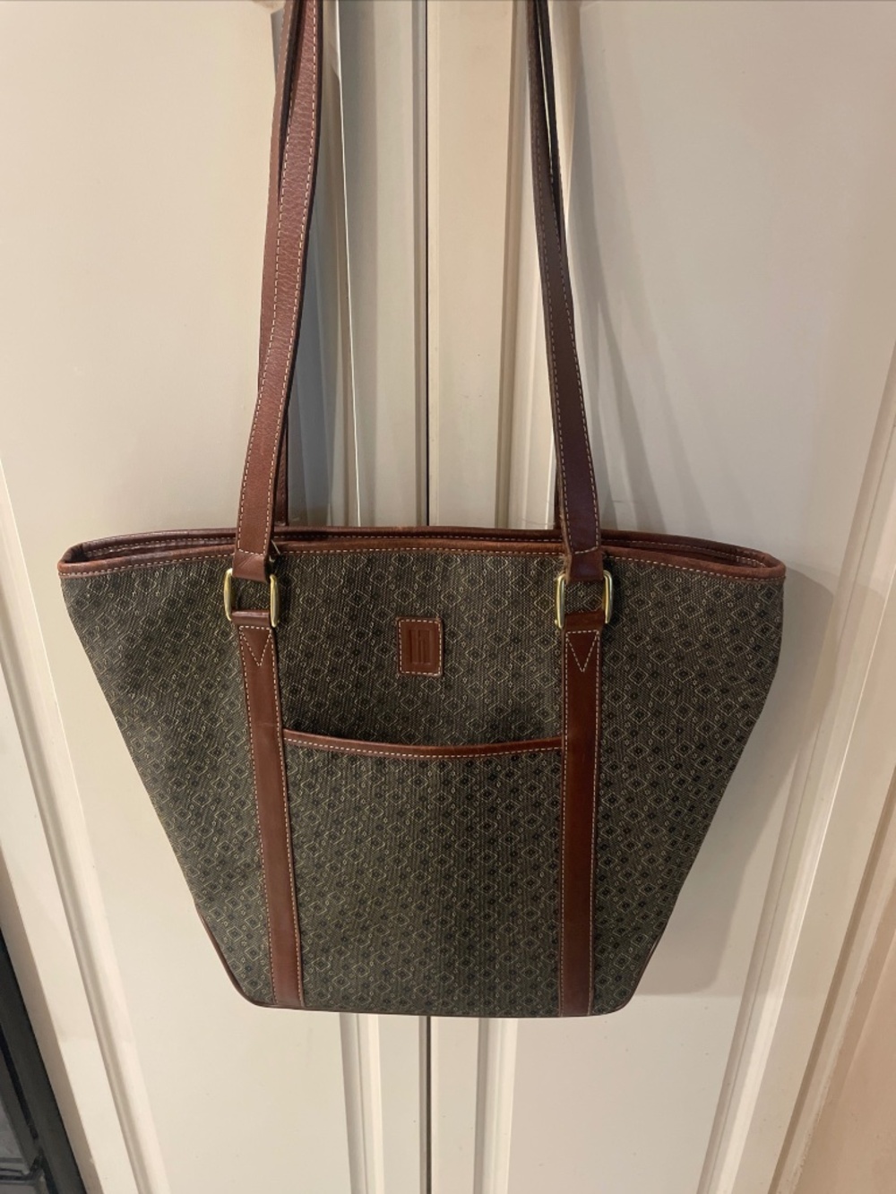 Hartmann Wings Diamond Jacquard Tote Purse